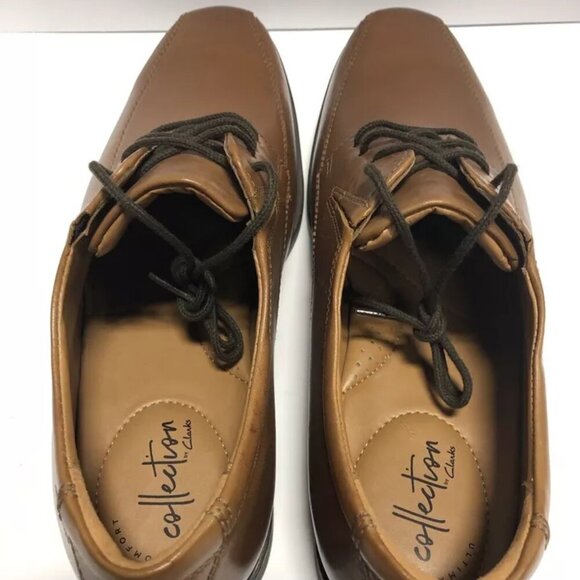 Clarks Men’s Tilden Walk Oxford Dress Shoe Brown Size 9W main image 4